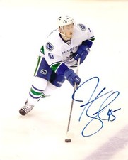 Vancouver Canucks Jordan Schroeder Autographed Signed 8x10 Photo COA THREE