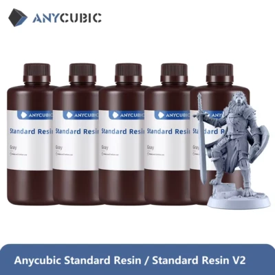 10KG ANYCUBIC Standard Resin/Standard Resin V2 LCD Imprimante 3D Résine 405nm - Photo 1/2