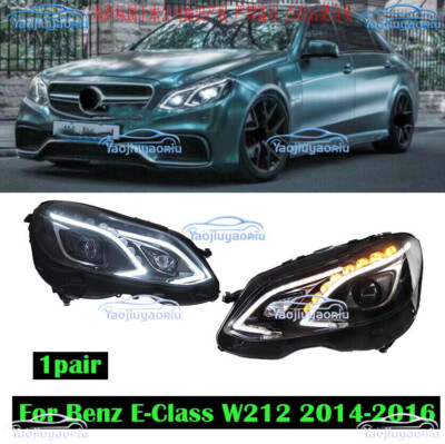 LED Headlights Turn Front Lamp Assembly For Mercedes-Benz E-Class W212 2014-2016