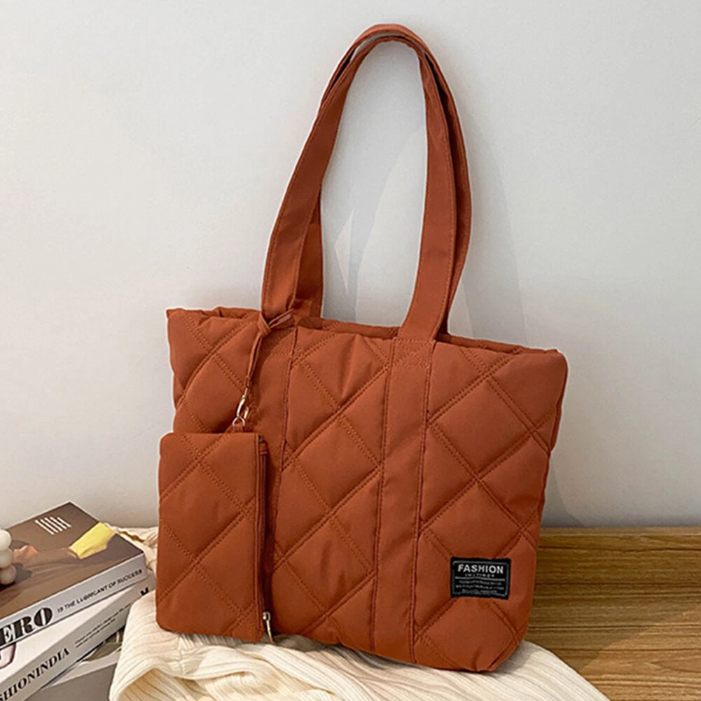 Large quilted shop tote bags