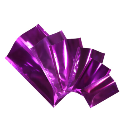 Flat Glossy Rose Foil Open Top Mylar Bags Sample Pouches Variety Quantity Sizes
