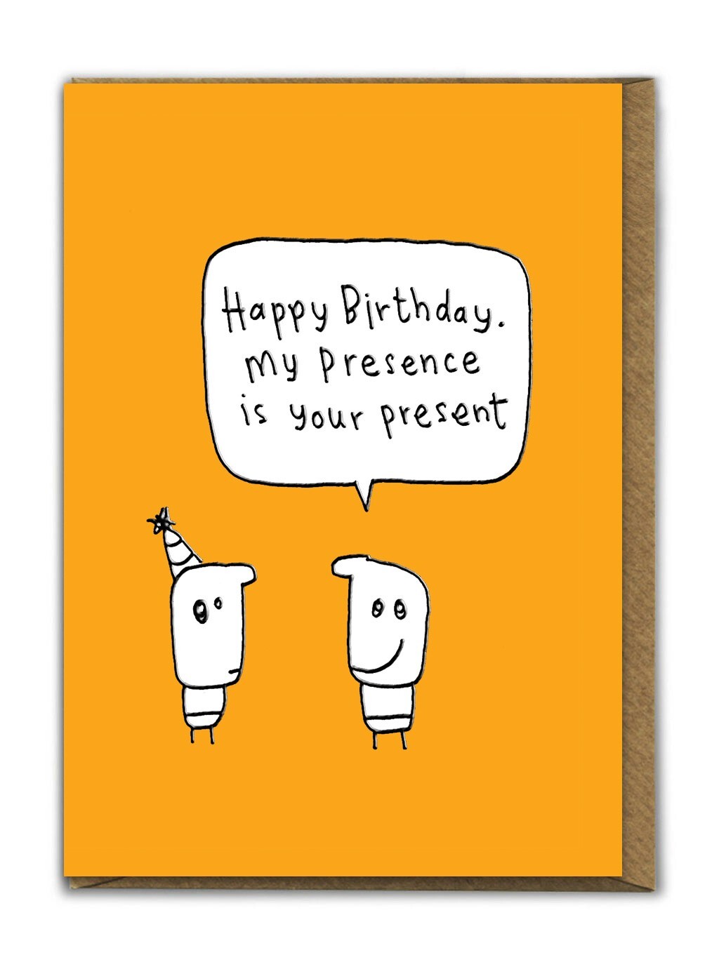 Funny Birthday Card Cute Quirky Cartoon Humour Witty Amusing Silly Illustration