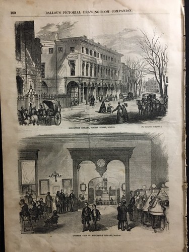 Boston Railroad Depots 1856 Crimea-Mercantile Library Boston MA - Picture 3 of 5