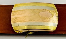 Vintage UNISEX STCo. 1/20 12K GF Belt Buckle Gold Filled Fashion Accessories NOS