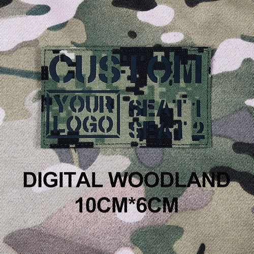 Custom Laser Cutting IR IFF Infrared Reflection Patch Radio Call Sign Name Tapes - Picture 26 of 34