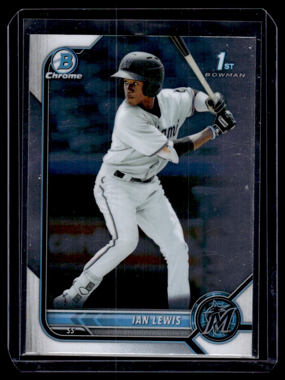 2022 Bowman Sapphire Edition Ian Lewis Miami Marlins #BCP-96