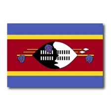 Swaziland Swazi Flag Car Magnet Decal - 4 x 6 Heavy Duty for Car Truck SUV