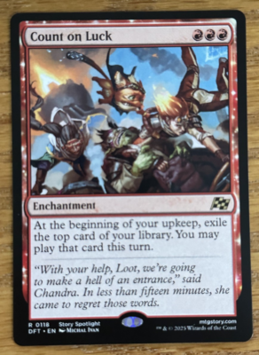 MTG Aetherdrift, Count on Luck - Story Spotlight | eBay
