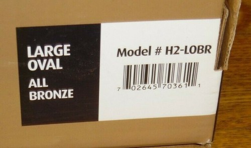 Caja Abierta Nueva Placa de Dirección Gaines HouseMark Grande Ovalado Bronce H2-LOBR - Imagen 7 de 7