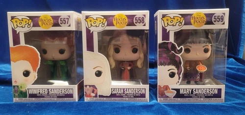Funko Pop Hocus Pocus Set 557 558 559 Ship In Pop Protectors 
