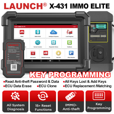2024 LAUNCH X431 IMMO Elite Auto Key Programmier OBD2 Diagnosegerät Alle System