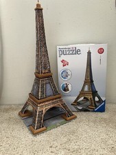 Ravensburger La Tour Eiffel Tower Paris 3D Puzzle 216 Pieces BOX Directions