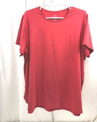 Women's J Jill Shirttail Hem Fit Active Shirt   2X