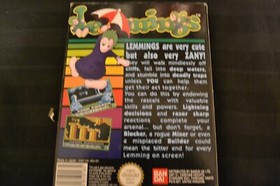 Videogame NES Nintendo Boxed Lemmings  1991 & Instructions