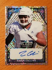 2021 Leaf Flash Portrait Auto Blue #PAZC1 Zaven Collins Rookie #'d 9/35