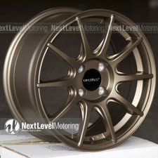 1 Circuit Cp41 15x7 4x100 35 Flat Bronze Wheels Fits Honda Civic Acura Integra