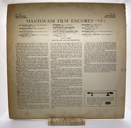 MANTOVANI - FILM ENCORES VOL 1 - LONDON 124 - VINYL LP - Picture 2 of 5