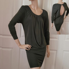 Alice + Olivia Ruched Sleeve Draped Mini Dress SZ S