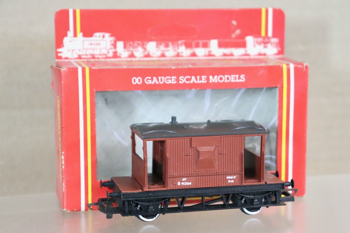 HORNBY R714 R109 BR BROWN 20 TON BRAKE VAN WAGON B952564 ob