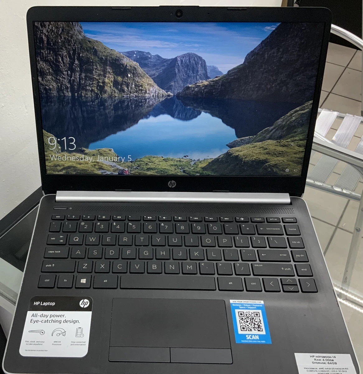 HP Notebook 14 AMD A4 9125 Radeon R3