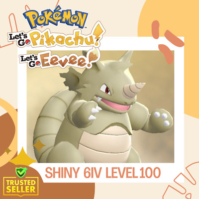 Rhydon Shiny   Pokemon Let s Go Pikachu Eevee Battle 6 IV Competitive EV