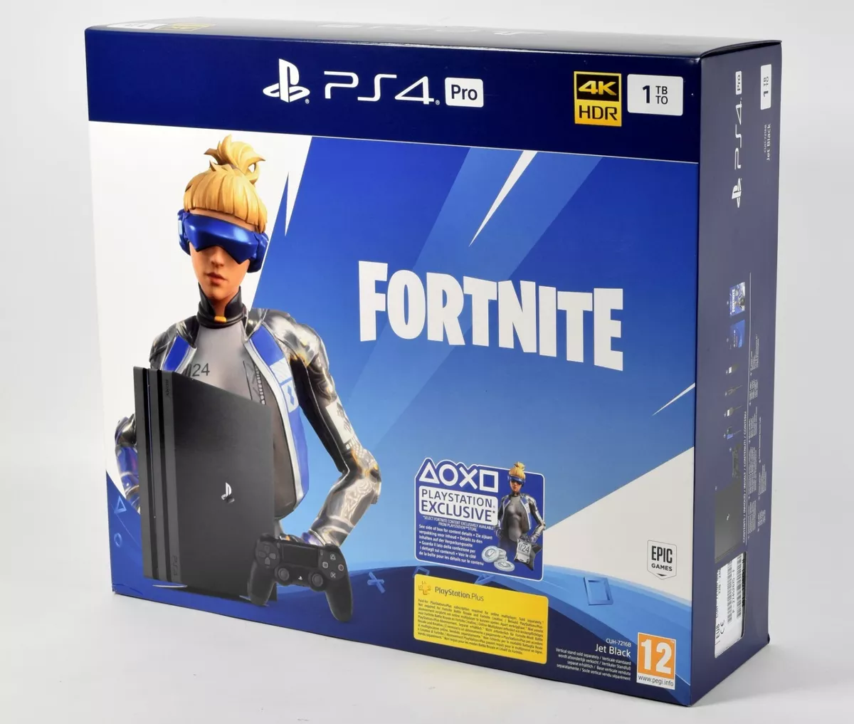 Sony PlayStation 4 PS4 Pro Fortnite Bundle 1TB CUH 7216B OVP FW