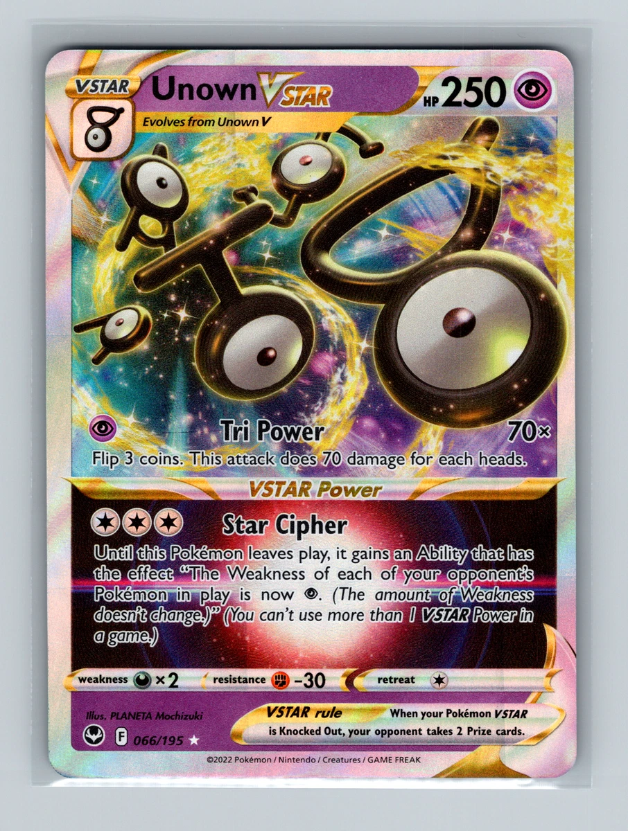 Unown VSTAR - Silver Tempest Pokémon card