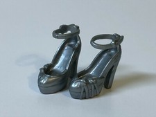 Barbie Doll Shoes Fashionistas Fashion Fever Silver Platform Ankle Strap 286