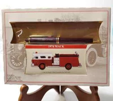 OLD NEW STOCK VINTAGE 1974 MACK FIRE ENGINE 1:64 IN ORIGINAL BOX WITH PEN
