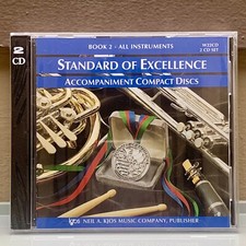 Standard of Excellence Book 2 CDs All Instruments FACTORY SEALED Band edu school