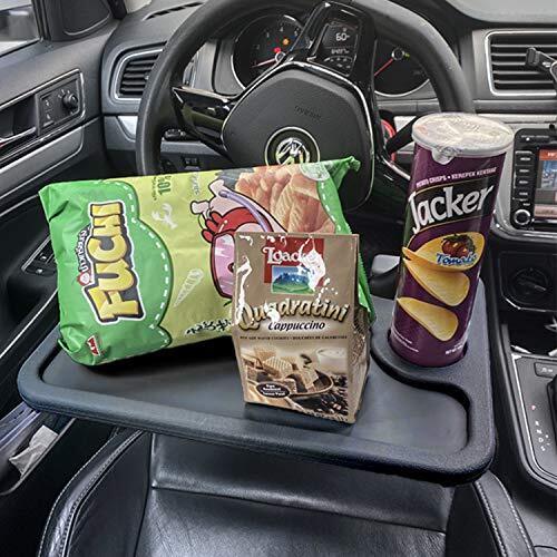 Car Steering Wheel Food Tray for Eating Multi-Functional Table Stand Car Desk - Afbeelding 3 van 14