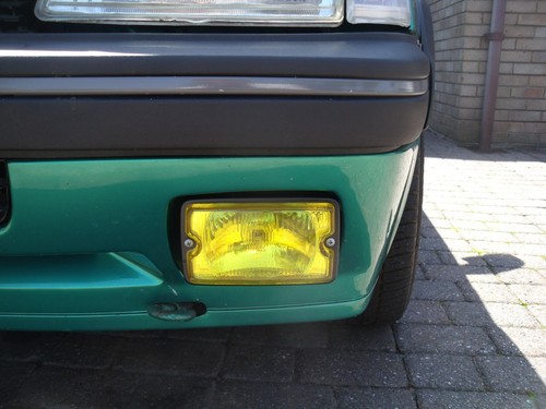 Peugeot 205 GTI CTI driving spot lights lamps NEW FRAMES POWDER COATED GLOS PAIR - Picture 2 of 4