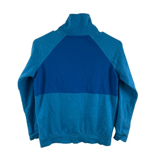 Under Armour Sweatshirt Unisex Youth Medium Pullover Raglan Spell-out Logo Blue - Picture 4 of 6