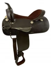 Pleasure Style Saddle with Waffle Stamp Full QH Bars 16" NEW