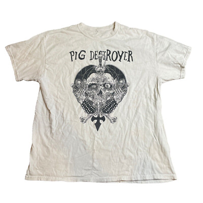 Pig Destroyer Band White Vintage Unisex Adult T-Shirt S To 4XL