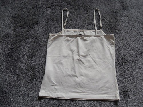 Ladies/Women's Cream Cami Spaghetti strap Top