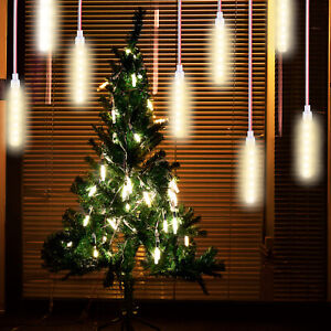 Xmas Party Christmas Tree Lights Meteor Shower Rain Tube Garden Snow Falling Xmas Party Christmas Tree Lights Meteor Shower Rain Tube Garden Snow Falling