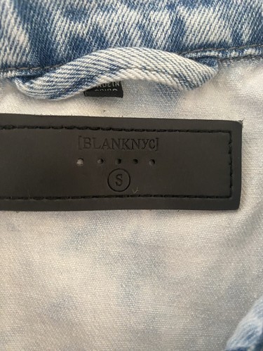 BLANKNYC SMALL S Head Backstage SS Jean Romper Acid Wash Small BLANK NYC - Picture 3 of 5