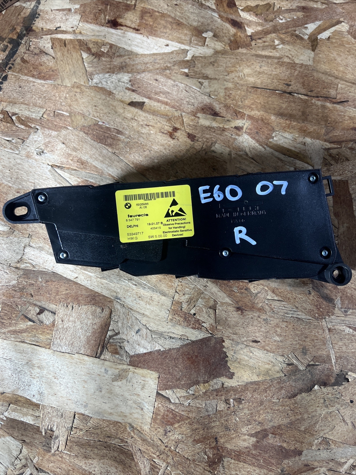 P91288 2007-2010 BMW X5 Front Seat Switch 04-10 BMW 5 Series RH 