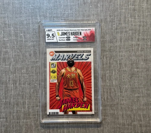 2019-20 Panini Donruss 13 Net Marvels James Harden HGA 9.5 GEM MINT ROCKETS