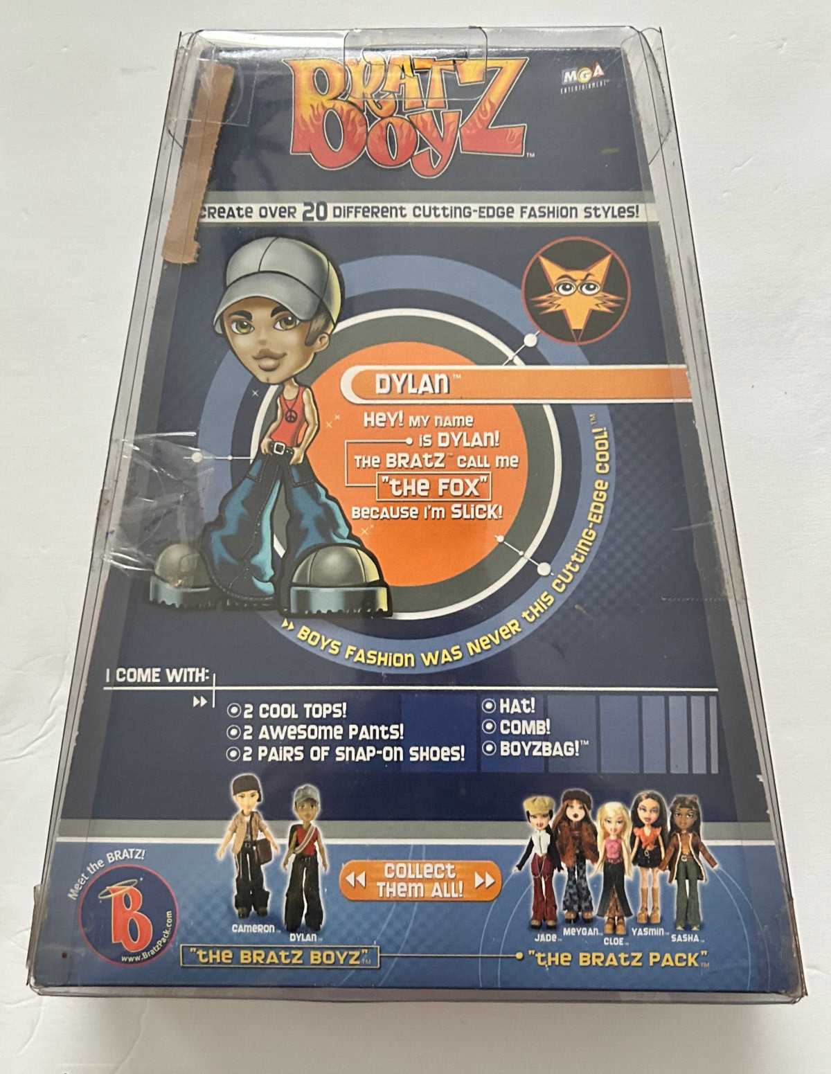 NIB VTG 2002 Bratz Boyz Dylan Doll The Boy with a Passion for Fashion New