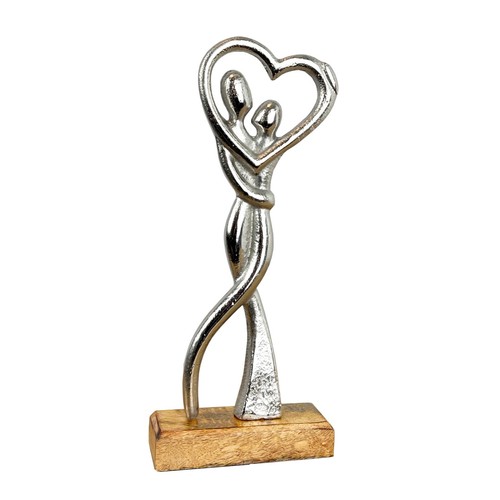 Ornament for Living Room Romantic Gift Lovers Couple Sculpture Figurine Heart - Picture 7 of 7