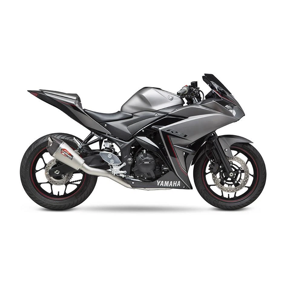 Yoshimura Exhaust Aço Inoxidável AT2 Sistema Completo Yamaha YZF-R3 2015 - 2022 - Imagem 2 de 4