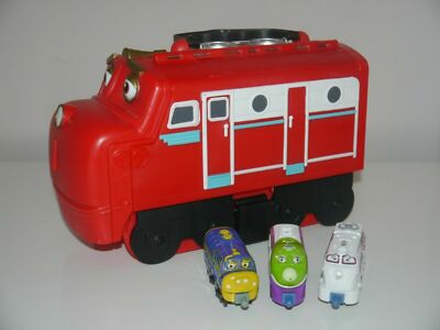 Chuggington Wilson Tragetasche & 3 Druckguss Züge Brewster Chatsworth Koko _27_
