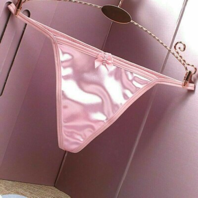Lady Satin Thong G-string T-back Low Waist Breathable Lingerie Oversized New
