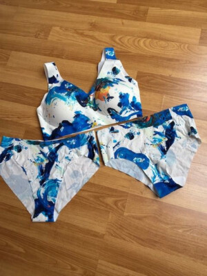 SLOGGI ZERO Feel 2.0 Collab Bralette BH Gr. L (EU85) Cup C + 2 Slips Gr. M