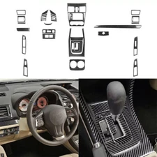 30Pcs Real Carbon Fiber Kits Full Interior Trim For Impreza XV Crosstrek 2012-14