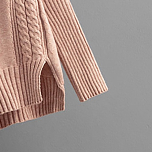 Women 2 Piece Outfits Long Sleeve Knit Pullover Sweater Top Wide Leg Pants Home - Picture 24 of 48