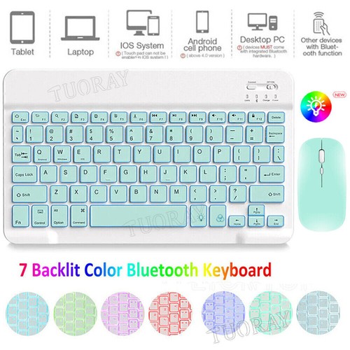 Bluetooth Keyboard Mouse For Samsung Galaxy Tab A9 Plus A8 A S8 S9 FE S8 S6 Lite - Picture 101 of 110