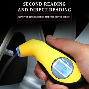 Portable Tire Pressure Guage Digital Air Checker Car Bike Truck LCD Display